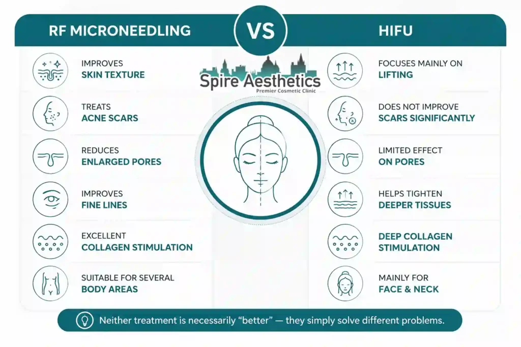 RF Microneedling vs HIFU: Which Treatment Gives Better Results Lowestoft?
